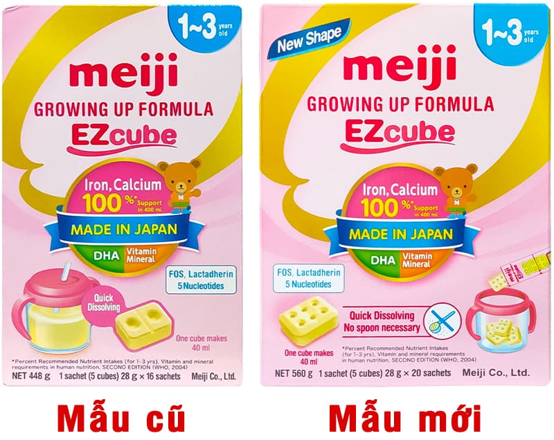 Sữa Meiji Growing up formula dạng thanh nhập khẩu, 1-3 tuổi